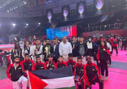 فلسطين تحقق 6 ميداليات إحداها ذهبية في بطولة العرب للتايكواندو