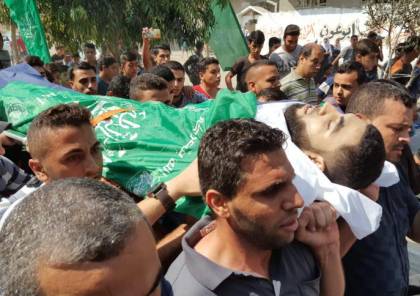 تشييع حاشد لشهداء المجزرة الاسرائيلية في قطاع غزة