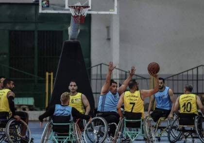 افتتاح دوري كرة السلة للكراسي المتحركة السادس في غزة