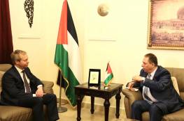 السفير دبور يلتقي المبعوث الأوروبي لعملية السلام في الشرق الأوسط