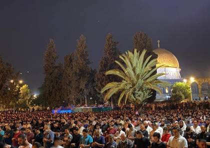أكثر من 90 ألف مصلٍ من أبناء شعبنا في المسجد الأقصى لإحياء ليلة القدر