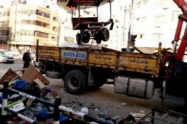 حملة لإزالة التعديات والبسطات العشوائية بغزة