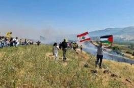 اجتياز متظاهر الحدود اللبنانية إلى الأراضي الفلسطينية المحتلة