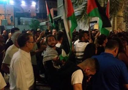حيفا تتظاهر نصرة لغزة 