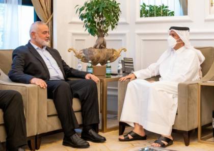 تفاصيل لقاء وفد من حماس برئاسة هنية مع وزير الخارجية القطري