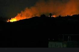 جيش الاحتلال: اشتعال حريق في الغلاف بفعل صاروخ مضاد للدروع من غزة