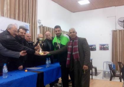 الباز يتوّج بلقب بطولة "فلسطين" لكرة الطاولة