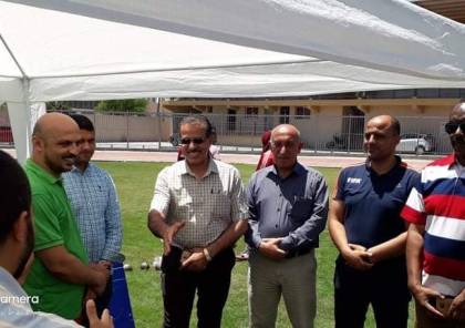 بلدية غزة تتفقد دورة مدربي ألعاب القوى