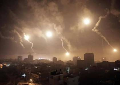 صور.. طائرات الاحتلال تفصف اهدافا للمقاومة في قطاع غزة فجرا دون اصابات