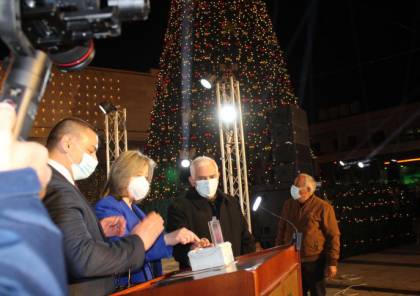 بيت ساحور: إطلاق فعاليات مهرجان الفرح العظيم وإضاءة شجرة الميلاد