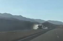 حادث مروع...لحظة اصطدام سيارة تسير عكس الاتجاه في مصر (فيديو)