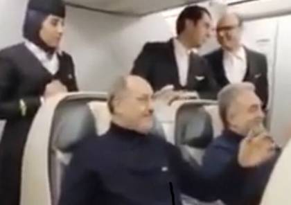 غسان ابن جدو يظهر على طائرة "كورونا" القادمة من طهران لبيروت (شاهد)