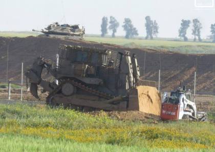 توغل آليات إسرائيلية في أراضي المزارعين شمال وجنوب قطاع غزة