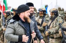 الرئيس الشيشاني بين قواته المشاركة بالحرب قرب كييف ( شاهد )