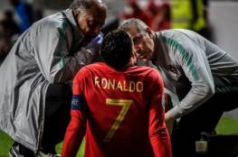 كريستيانو رونالدو يتعرض للإصابة ضد صربيا