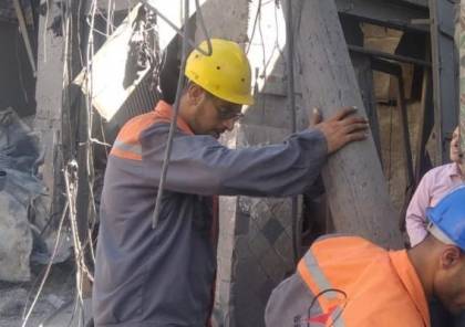 كهرباء غزة تُعيد التيار لمشتركين متضررين من حادثة الانفجار