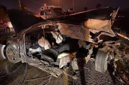 بالصور.. وفاة مواطن وعدّة إصابات خطيرة بحادث سير مروع في رام الله