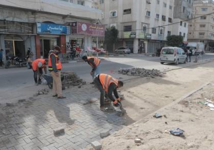 خلال فبراير.. بلدية غزة تنجز صيانة 95 موقعًا في شوارع المدينة