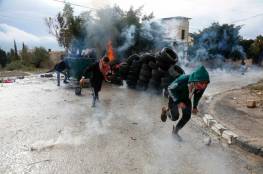 إصابة 4 شبان بالرصاص والعشرات بالاختناق خلال قمع الاحتلال لمسيرة كفر قدوم