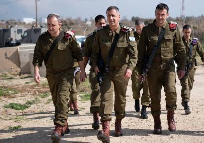 بالصور: رئيس أركان الجيش الاسرائيلي يزور فرقة غزة ويجري تقييما للأوضاع