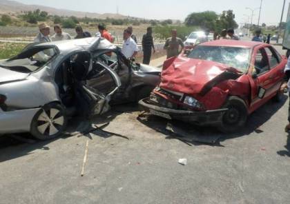 مصرع شخص وإصابة 196 آخرين بحوادث سير بالضفة الغربية