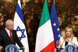 ميلوني لنتنياهو: "ندعم استئناف محادثات السلام لحل القضية الفلسطينية"
