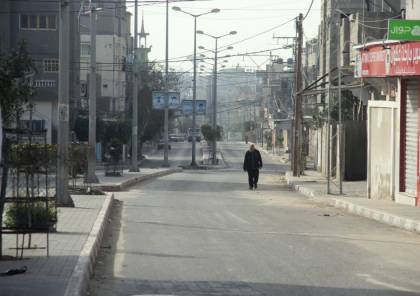 صور: سريان منع حركة المركبات وتعطيل المؤسسات لمواجهة كورونا في غزة