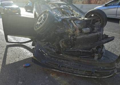 صور: وفاة شاب وإصابة اثنين بحادث سير في القدس