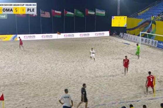فيديو.. منتخب فلسطين يودّع بطولة الشاطئية بخسارة أمام عمان
