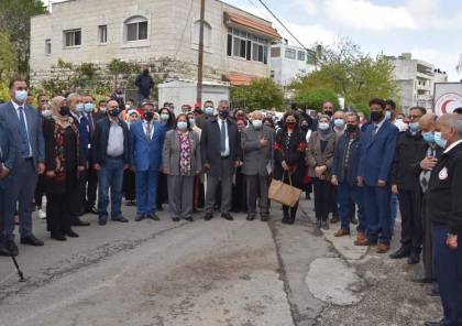 افتتاح المستشفى الميداني لمرضى كوفيد 19 في قاعات منتزه بلدية البيرة