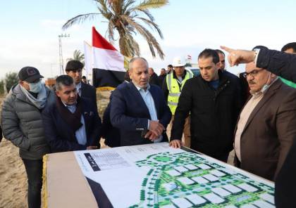 الوفد المصري يطلع على مخططات المدن السكنية في غزة