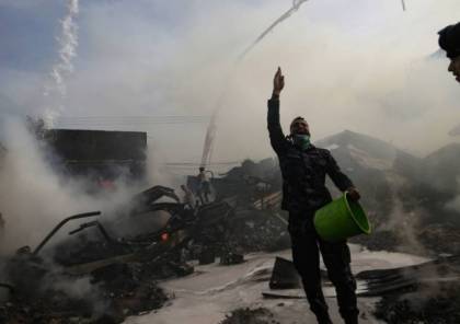 غزة: ارتفاع عدد ضحايا حريق النصيرات إلى "19"
