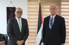 السفير دياب اللوح يستقبل نظيره التونسي في مصر