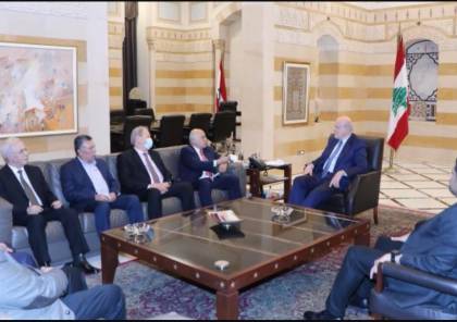 وفد حركة "فتح" يلتقي رئيس الوزراء اللبناني