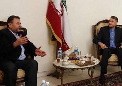 صور: وفد من حماس بقيادة العاروري يجتمع مع مسؤولين ايرانيين في بيروت
