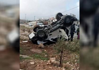 إصابة جندي وشرطي إسرائيليين بانقلاب مركبتهما جنوب الخليل