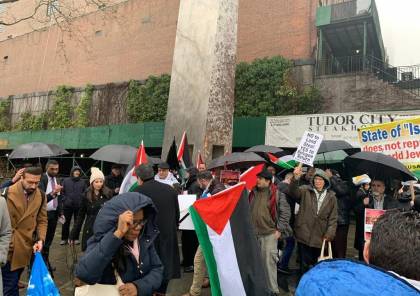 نيويورك: تظاهرة حاشدة مؤيدة للقضية الفلسطينية تزامناً مع خطاب الرئيس