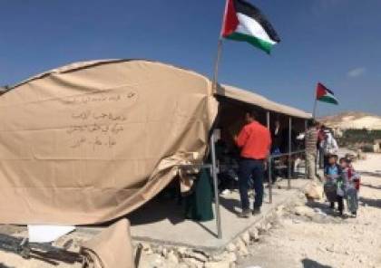 إعادة بناء مدرسة جب الذيب التي هدمها الاحتلال في بيت لحم