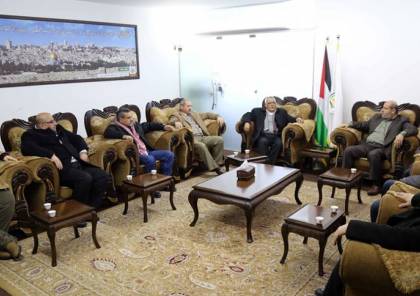 بالصور.. تفاصيل اجتماع قيادة حماس والجبهة الديمقراطية في غزة