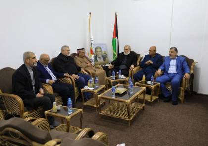 غزة: قيادة الجهاد الإسلامي تستقبل السفير العمادي