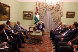 الرئيس عباس يستقبل أبو الغيط ويطلعه على آخر التطورات