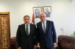 المالكي يودع سفير جمهورية مصر العربية لدى دولة فلسطين