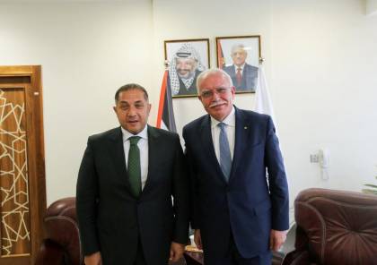 المالكي يودع سفير جمهورية مصر العربية لدى دولة فلسطين