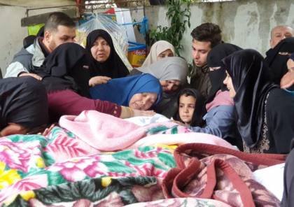 شاهد الصور : تشييع حاشد وحزين لضحايا "النصيرات" بغزة