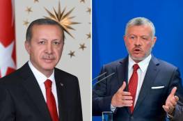 أردوغان يبحث مع العاهل الأردني العلاقات الثنائية