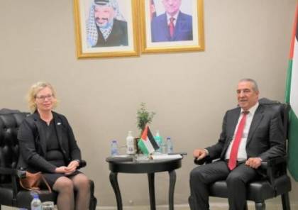  الشيخ يلتقي بسفيرة فنلندا لدى فلسطين