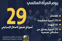 نادي الأسير: 29 معتقلة في سجون الاحتلال أقدمهنّ الأسيرة ميسون موسى