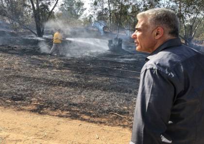 "لبيد": الطائرات الورقية أحرقت قوة الردع الإسرائيلية تجاه غزة