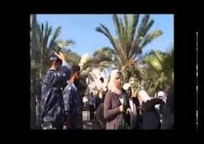 ناشطات نسويات يتهمن شرطة حكومة غزة بالاعتداء عليهن بالضرب خلال مسيرة بغزة