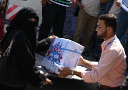 الهلال الاحمر المصري يرسل معونات لقطاع غزة
